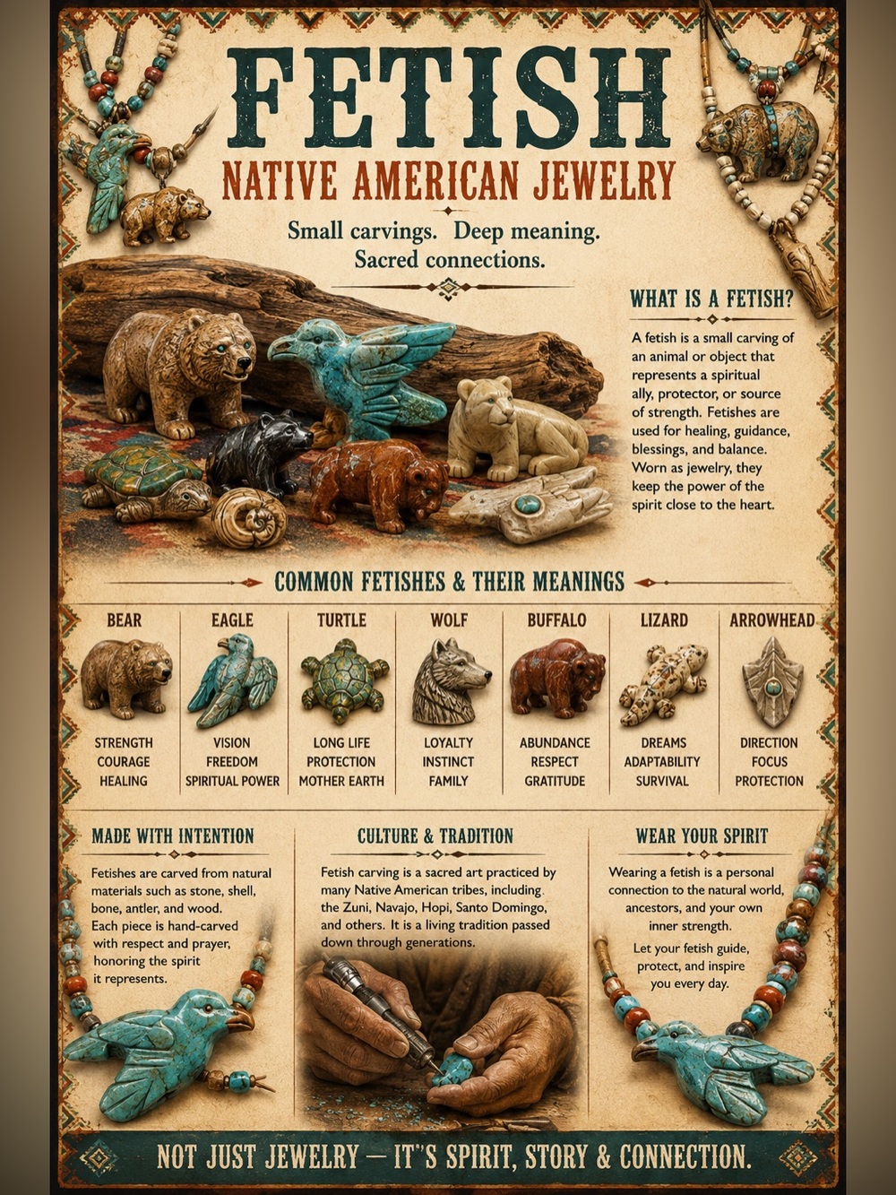 Native American Significance of Fetish jewelry